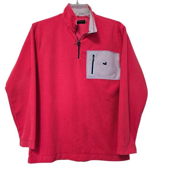 Southern Marsh FieldTec Quarter Zip Pullover Waffle Fleece Hot Pink Size SMALL - Picture 2 of 6